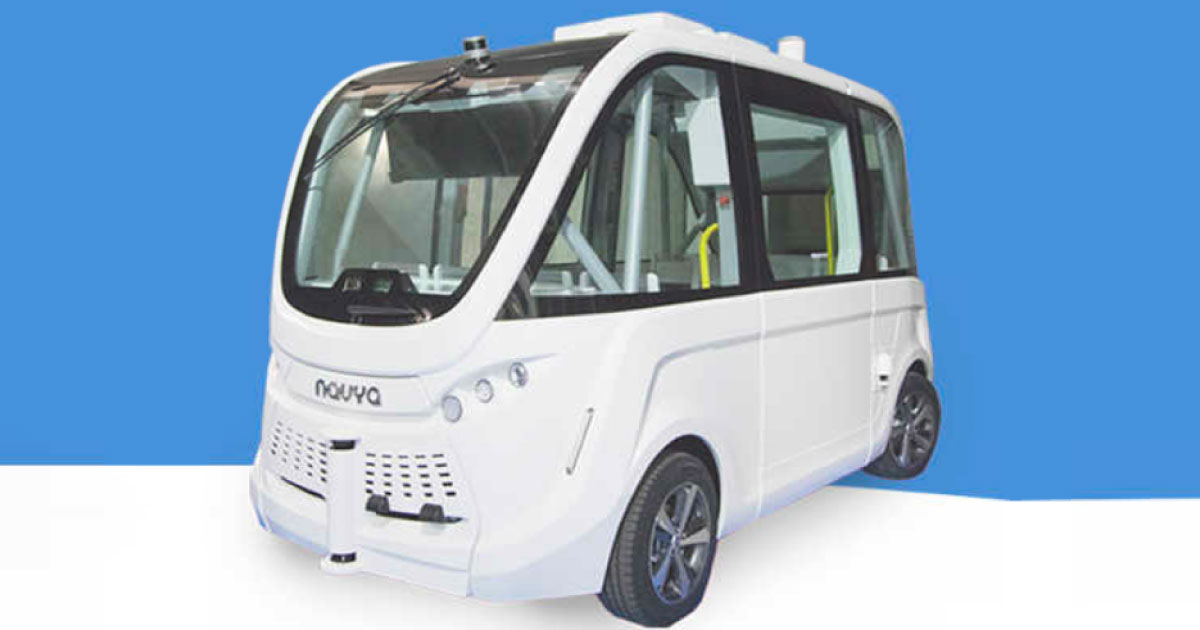 江の島の公道で、ハンドルなし自動運転バスの実証実験！運転手同乗型