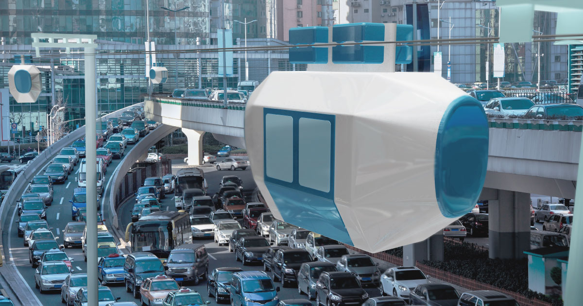 自動運転の都市型ロープウェイ「Zippar」を開発！大阪万博での導入目指す