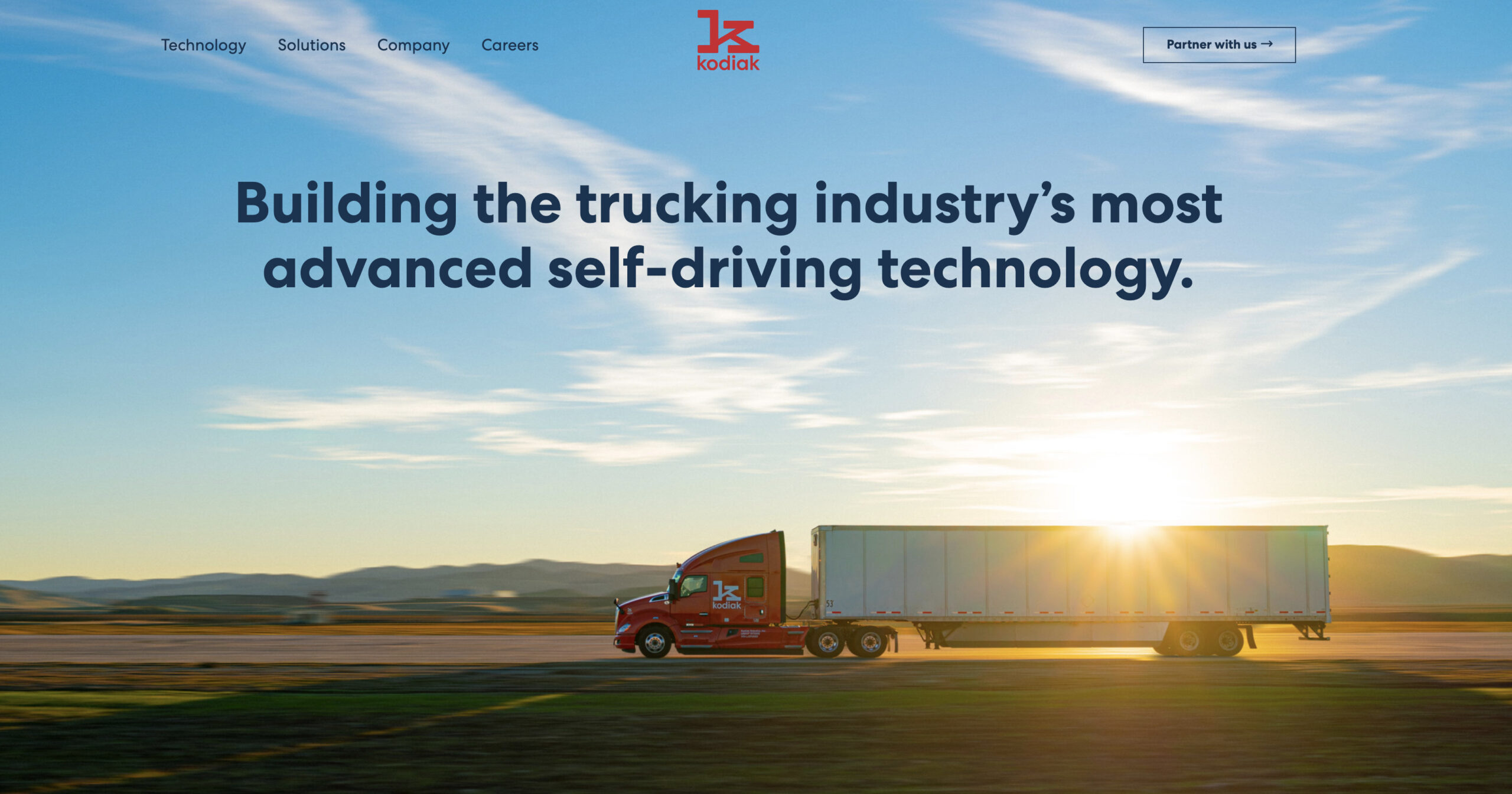 ブリヂストンが出資した米Kodiak Robotics、トラック自動運転化の実力