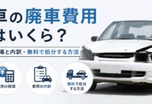 車の廃車費用はいくら?相場と内訳・無料で処分する方法 車の廃車費用はいくら?相場と内訳・無料で処分する方法