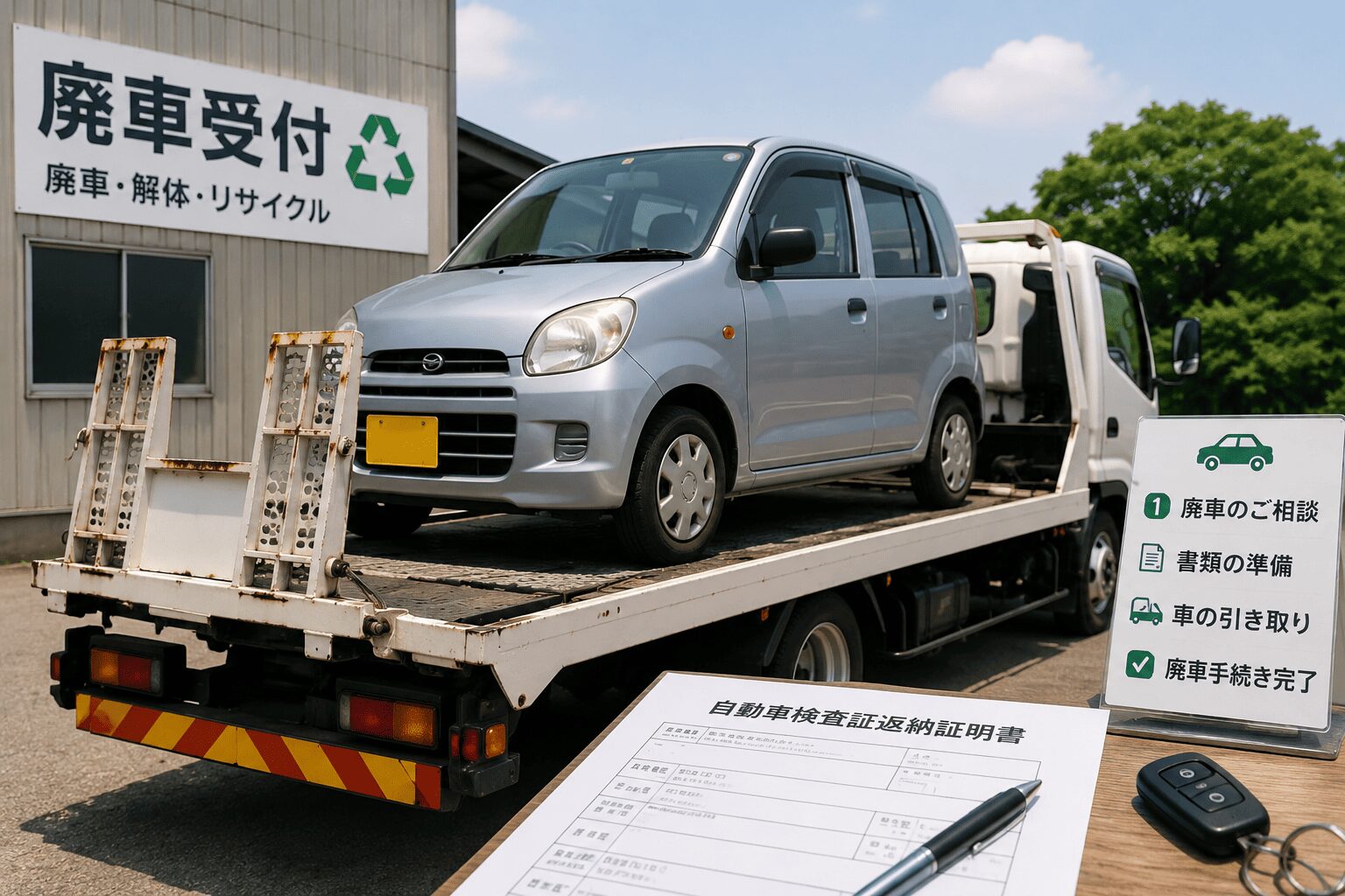 廃車の軽自動車