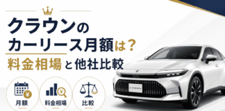 クラウンのカーリース月額は？料金相場と5社比較