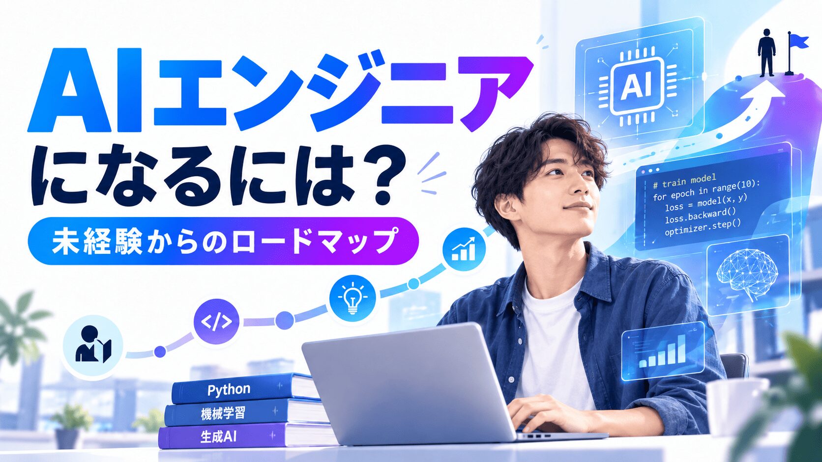 AIエンジニアになるには？未経験からのロードマップと初心者におすすめの資格・必要スキル